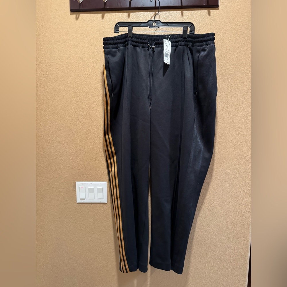 Adidas Ivy Park Black & Gold Suit Pants